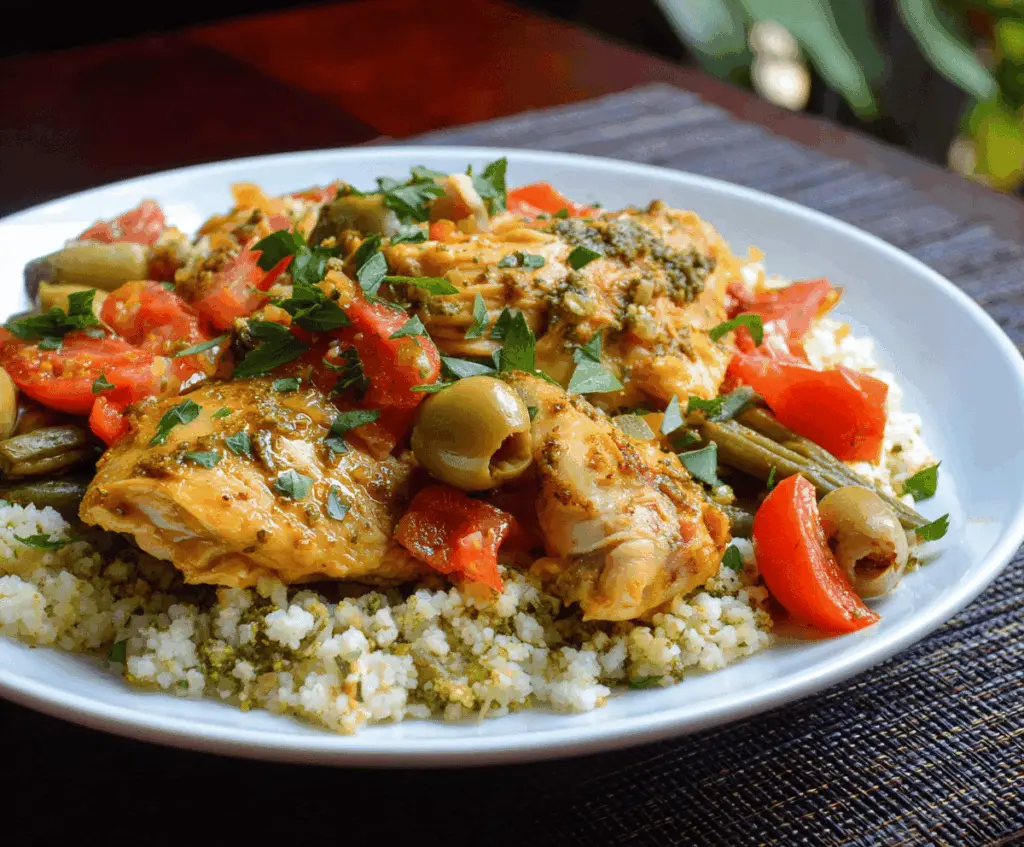 Slow Cooker Mediterranean Chicken