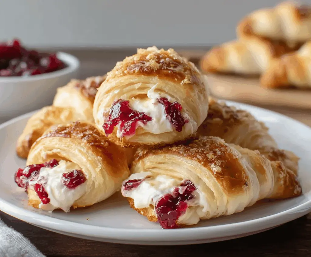 Amazing Cranberry Cream Cheese Crescent Bites