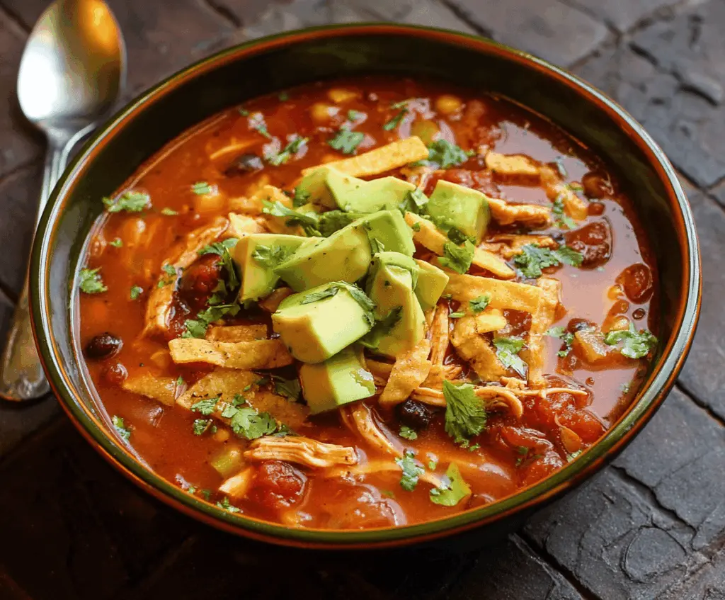 Authentic Chicken Tortilla Soup