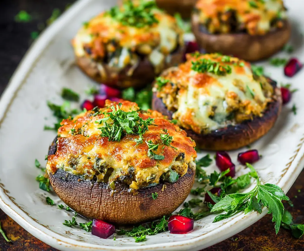Autumn Harvest Stuffed Portobello Mushrooms