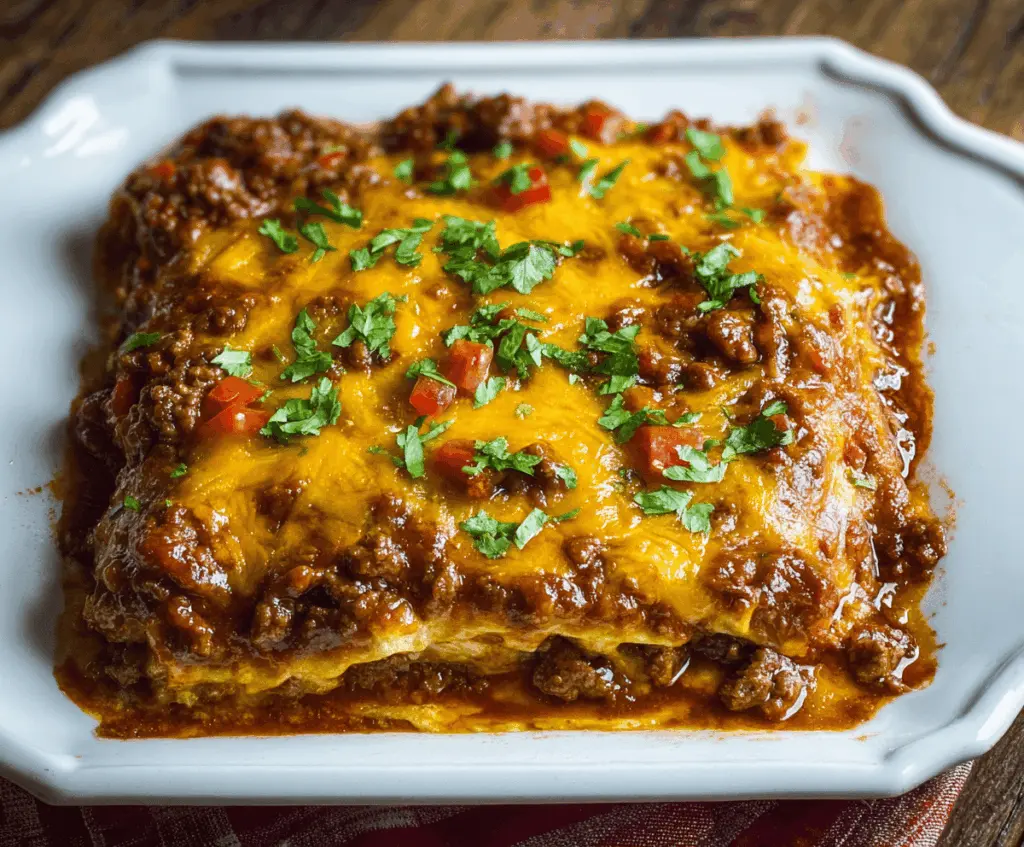 Beef Enchilada Casserole