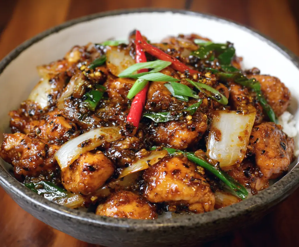 Black pepper chicken