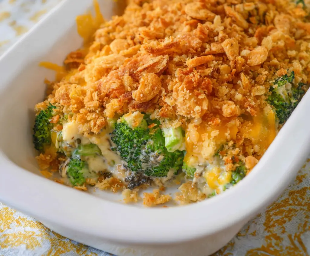 Broccoli Casserole with Ritz crackers