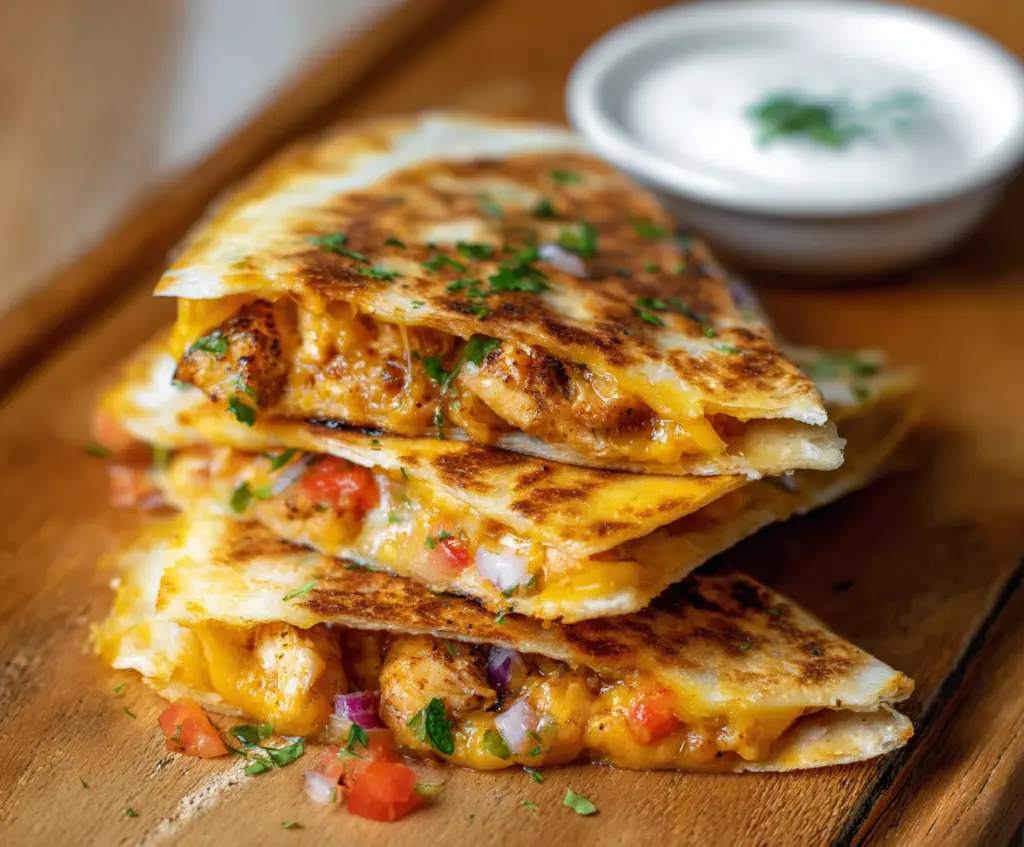 Cheesy Chicken Quesadillas