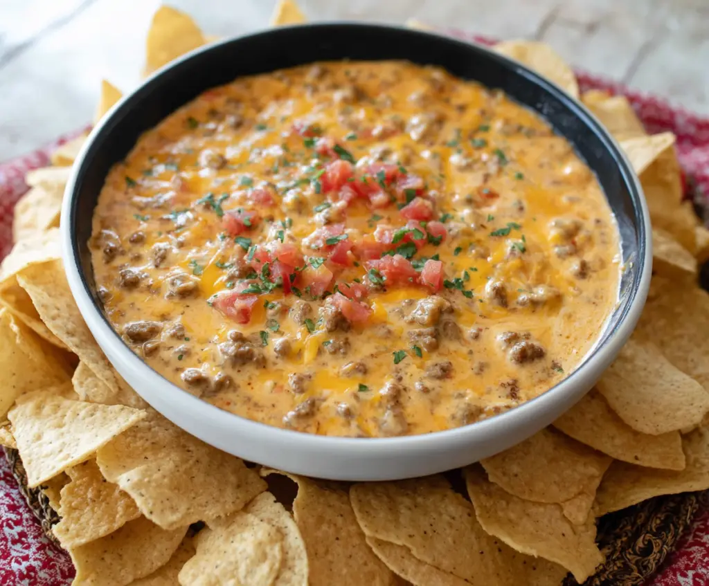 Cheesy Sausage Rotel Dip