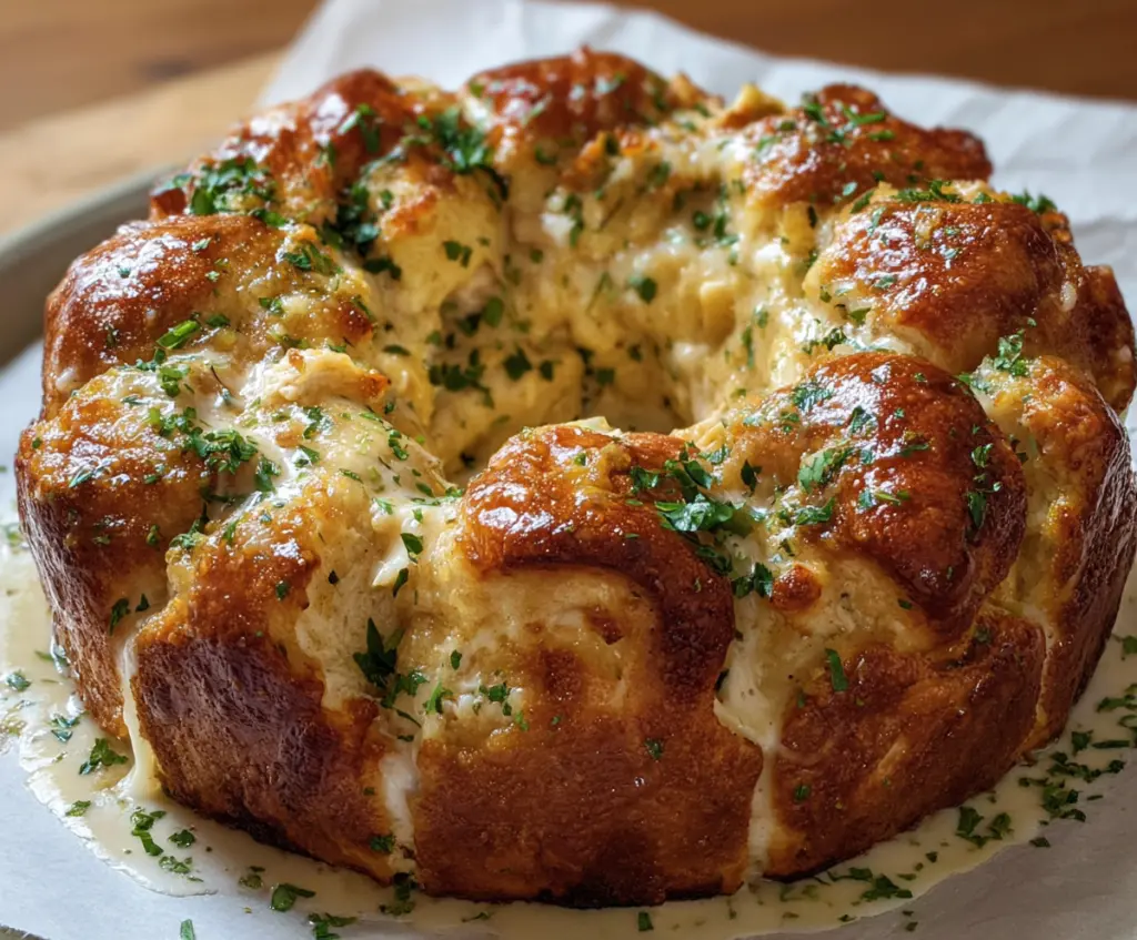 Chicken Alfredo Monkey Bread
