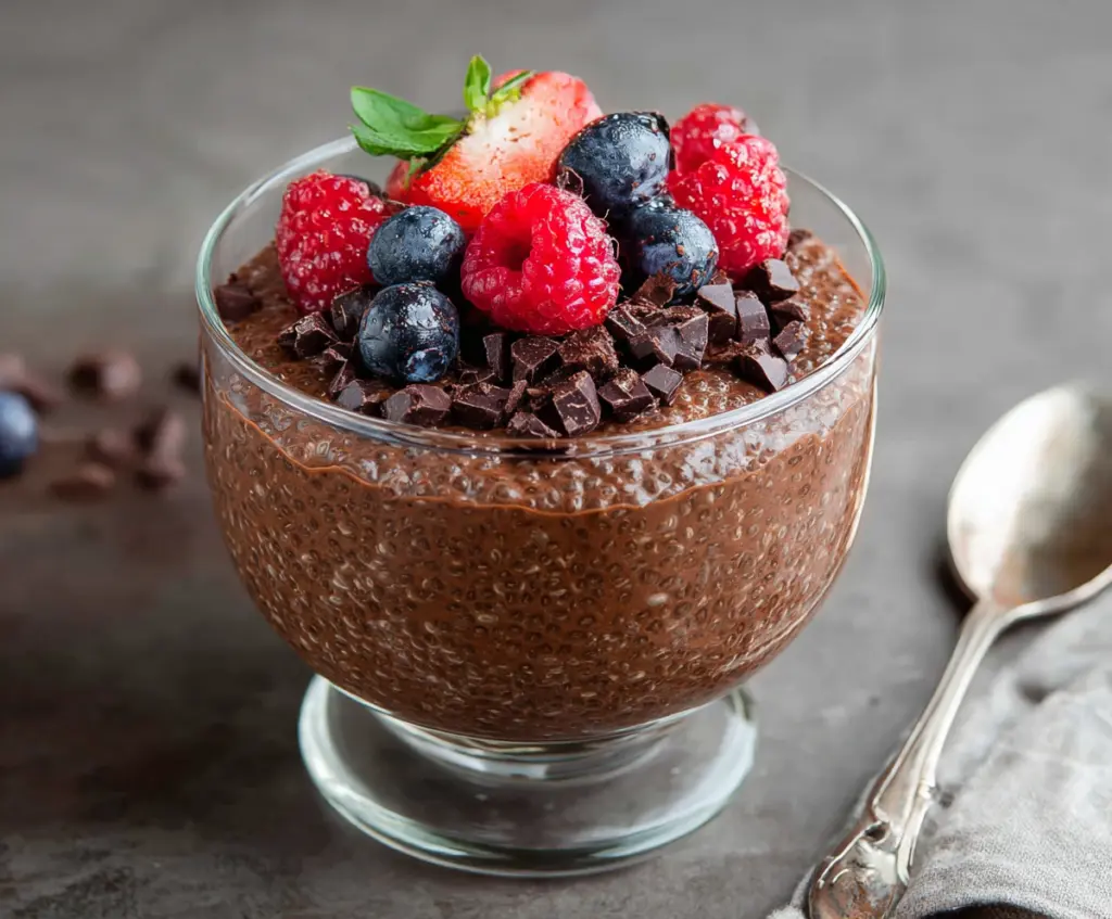 Chocolate chia pudding