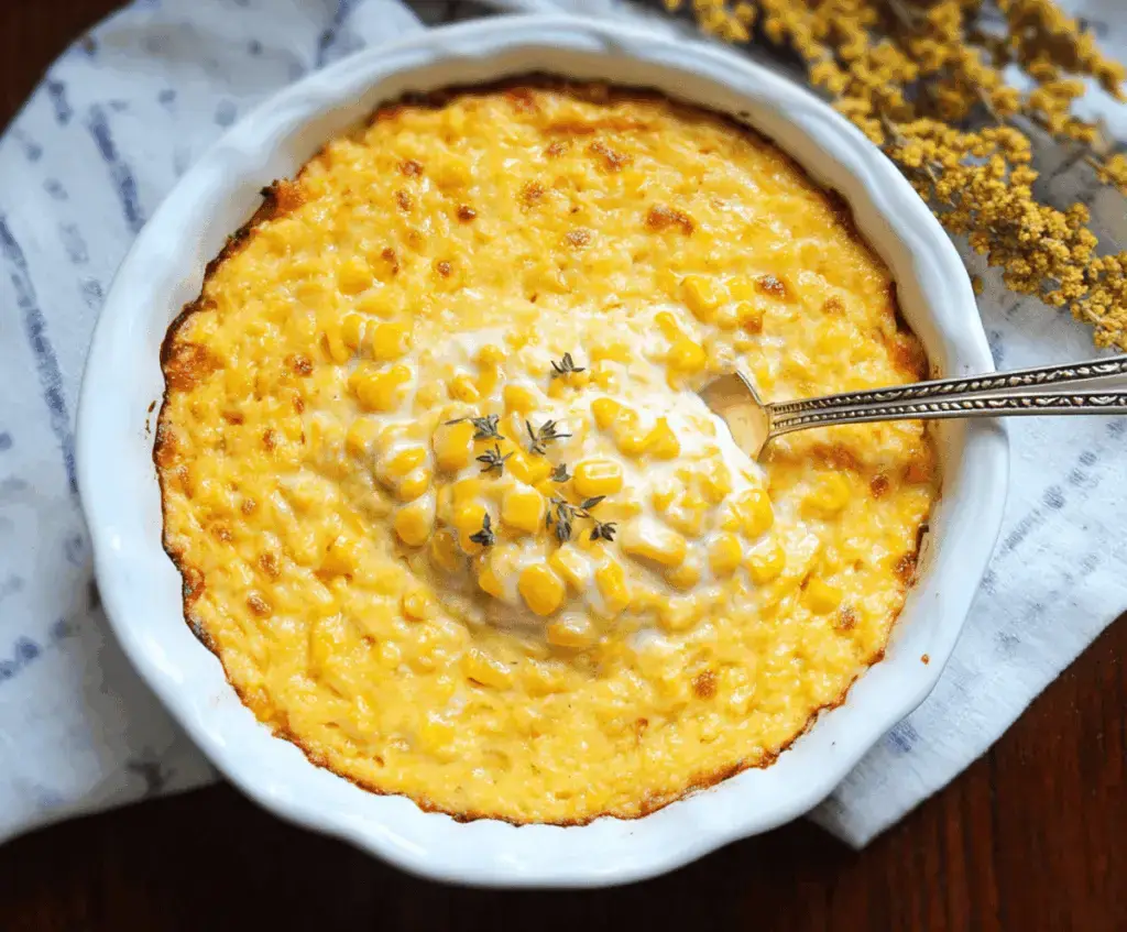 Creamy Corn Casserole for Thanksgiving – Easy, Cheesy & Delicious