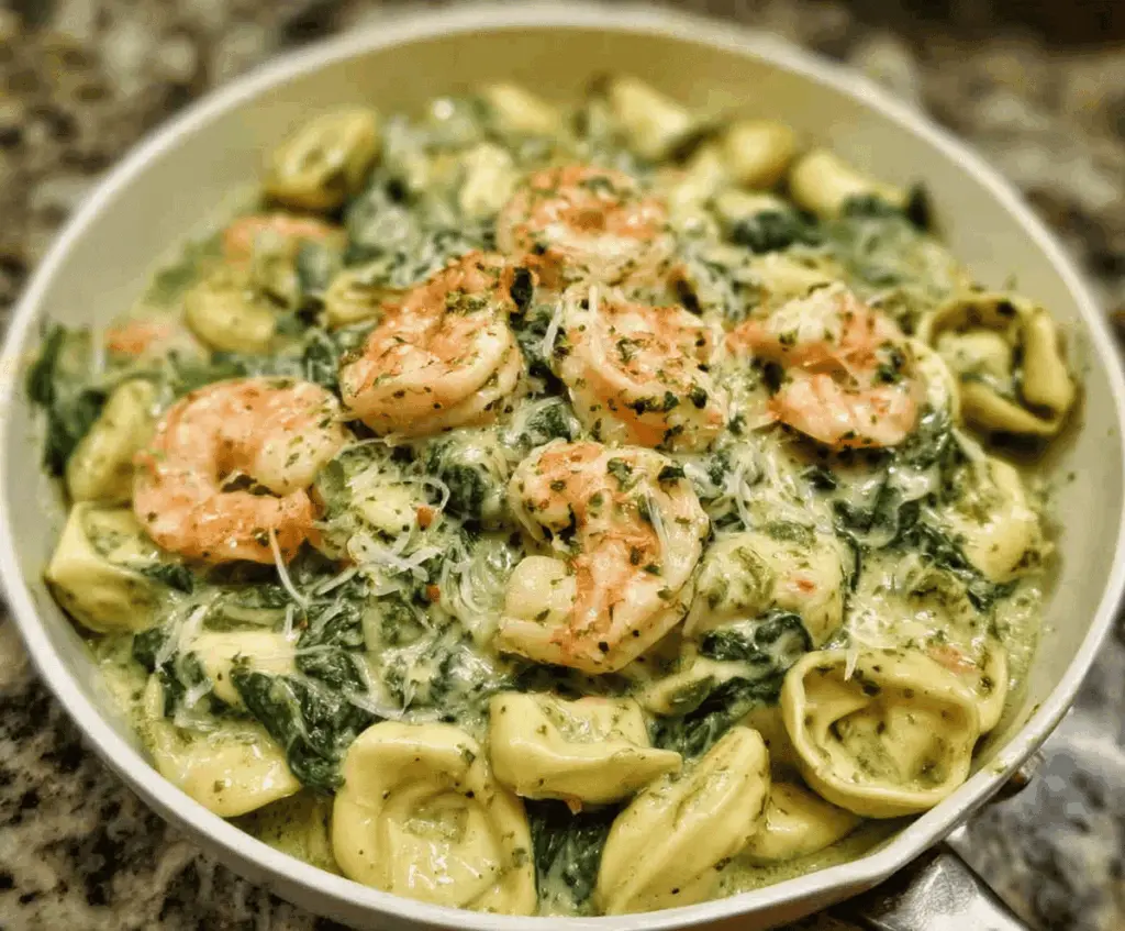 Creamy Shrimp and Spinach Tortellini