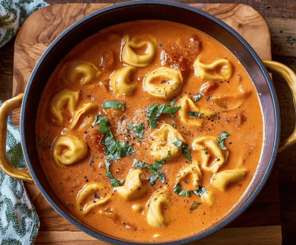 Creamy Tomato Tortellini Soup