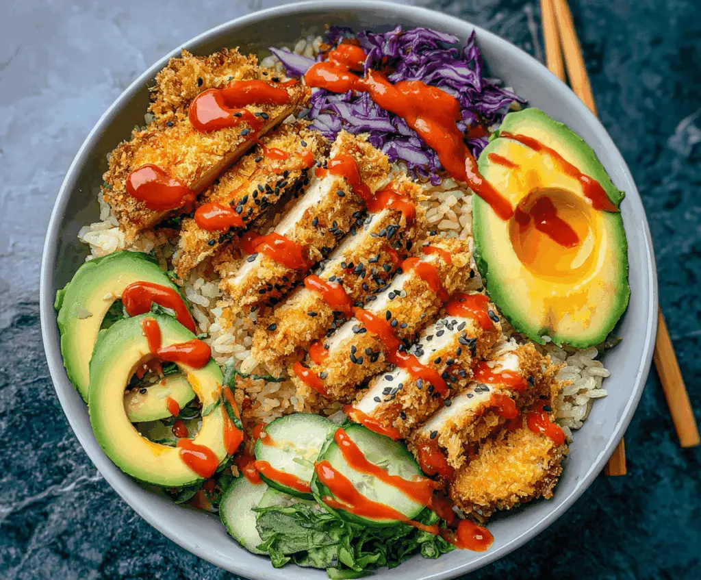 Crispy Chicken Japanese Katsu Bowls