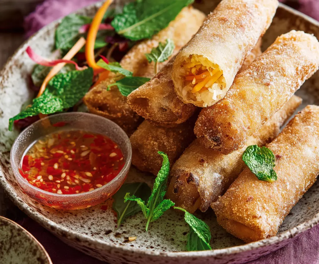 Crispy spring rolls