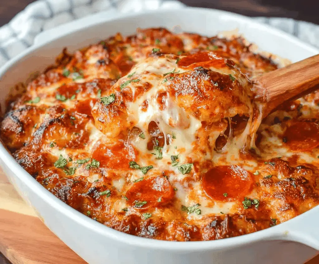 Easy Bubble Up Pizza Casserole