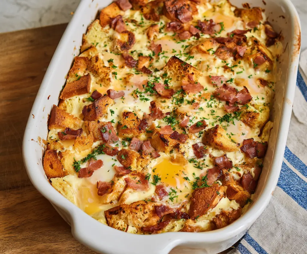 Eggs Benedict Casserole for breakfast