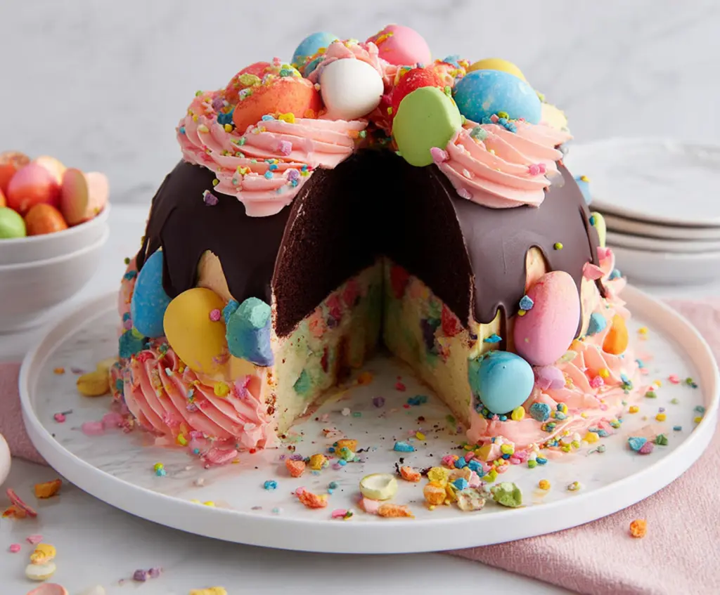 Epic Easter Egg Smash Cake