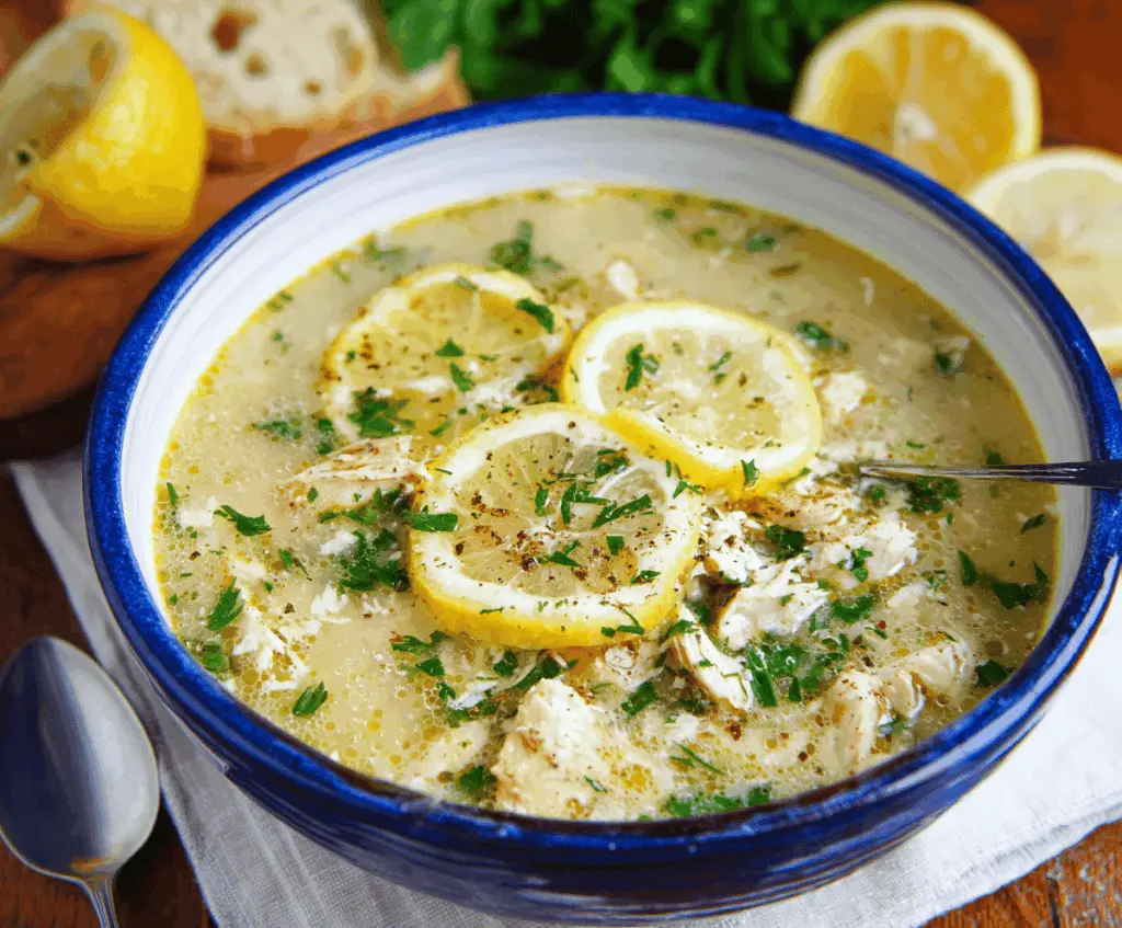 Greek Lemon Chicken Soup