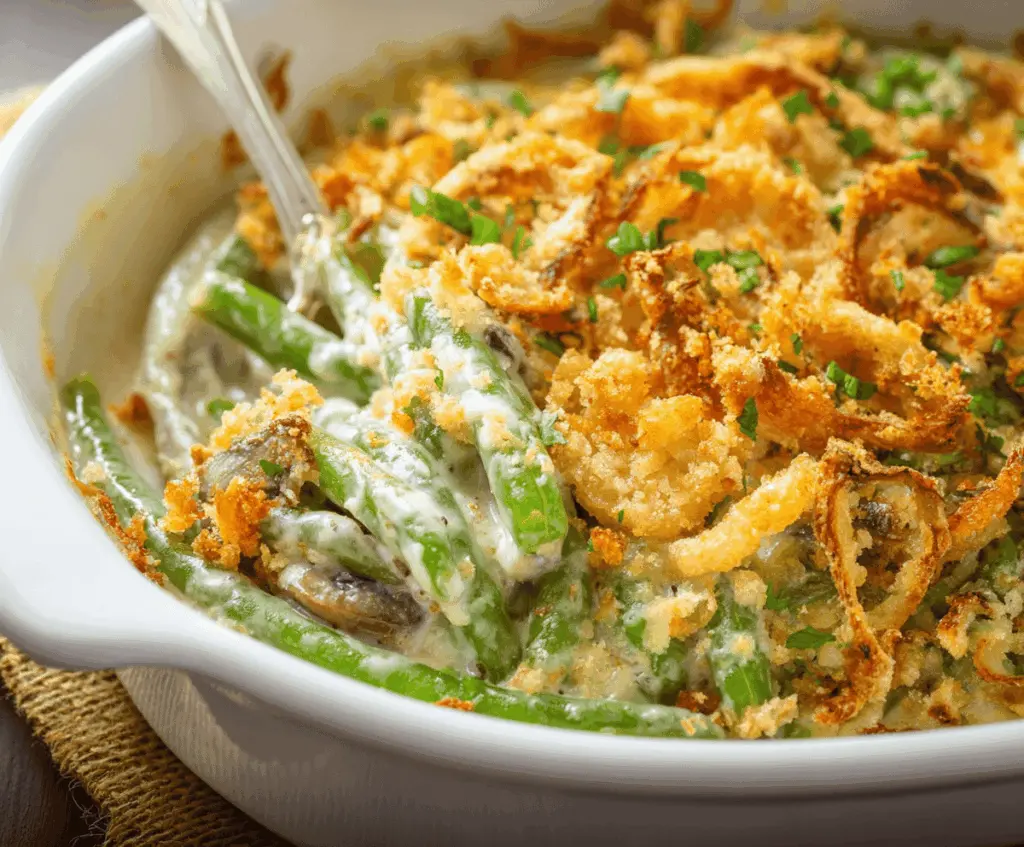 Green Bean Casserole : The Classic Creamy Holiday Side Dish