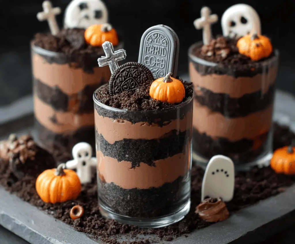 Halloween Graveyard Dirt Cups