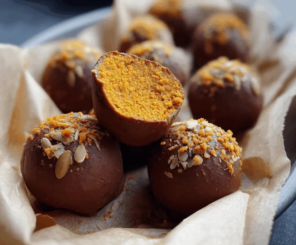 Healthy Pumpkin Truffles
