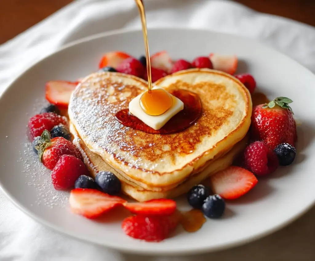 Heart-Shaped Pancakes