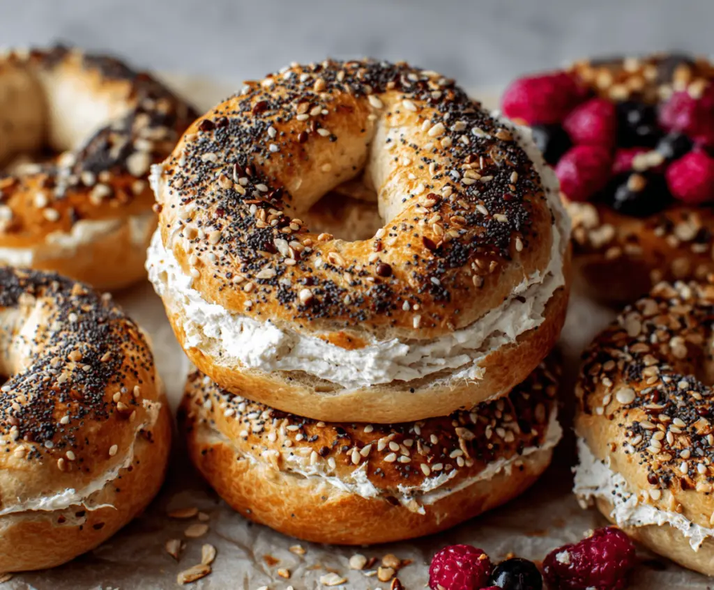 High Protein Greek Yogurt Bagels