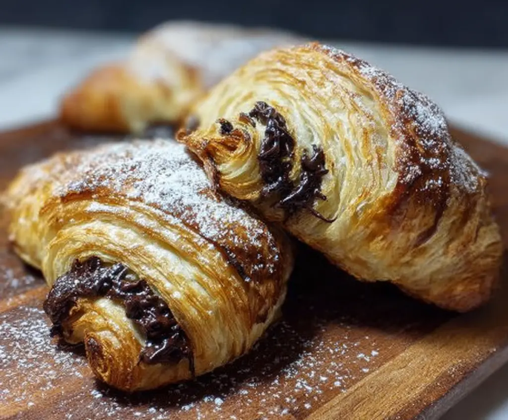 Homemade Chocolate Croissants