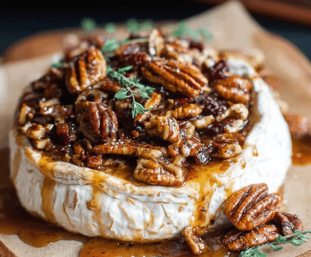 Maple Pecan Baked Brie