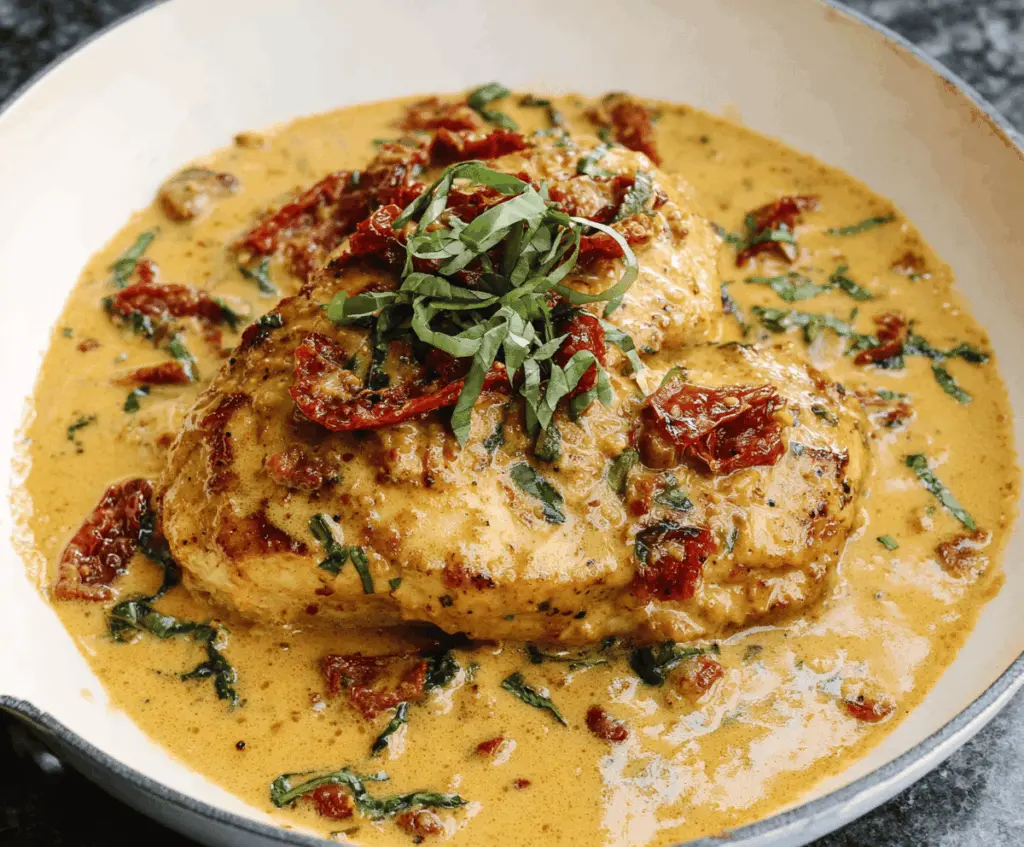 Marry Me Chicken with Creamy Sun-Dried Tomato Sauce
