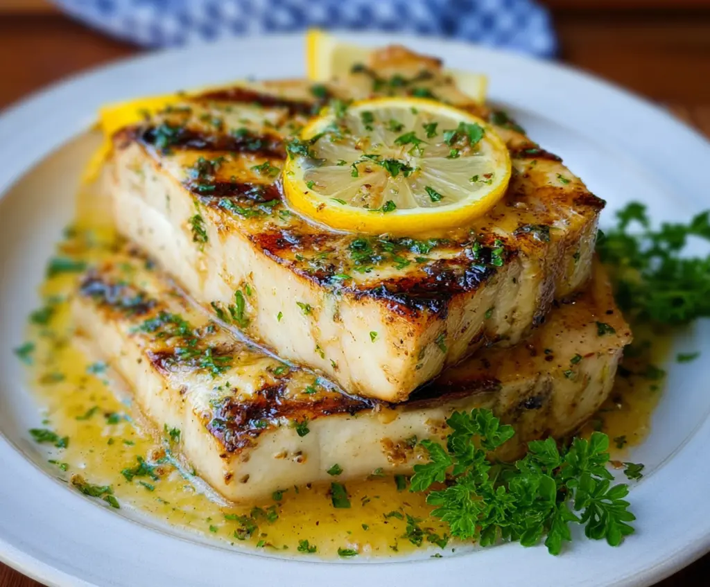 Oven-Baked Swordfish with Lemon Butter