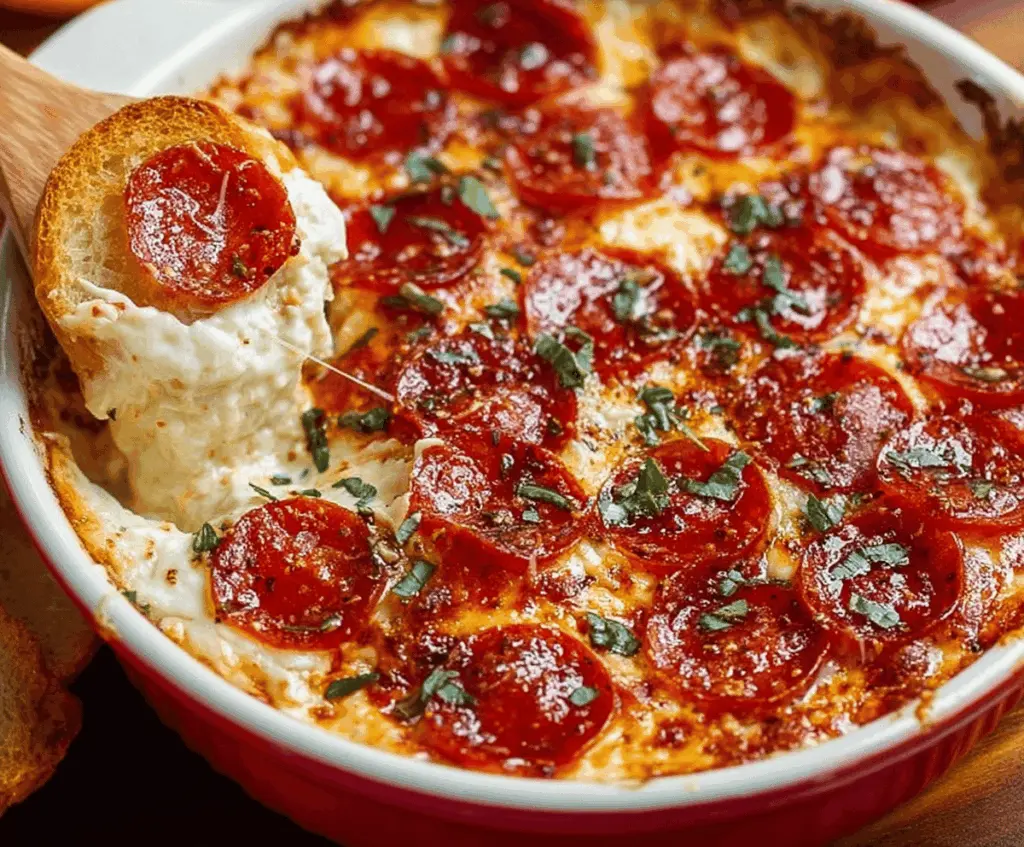 Pizza dip with cream cheese