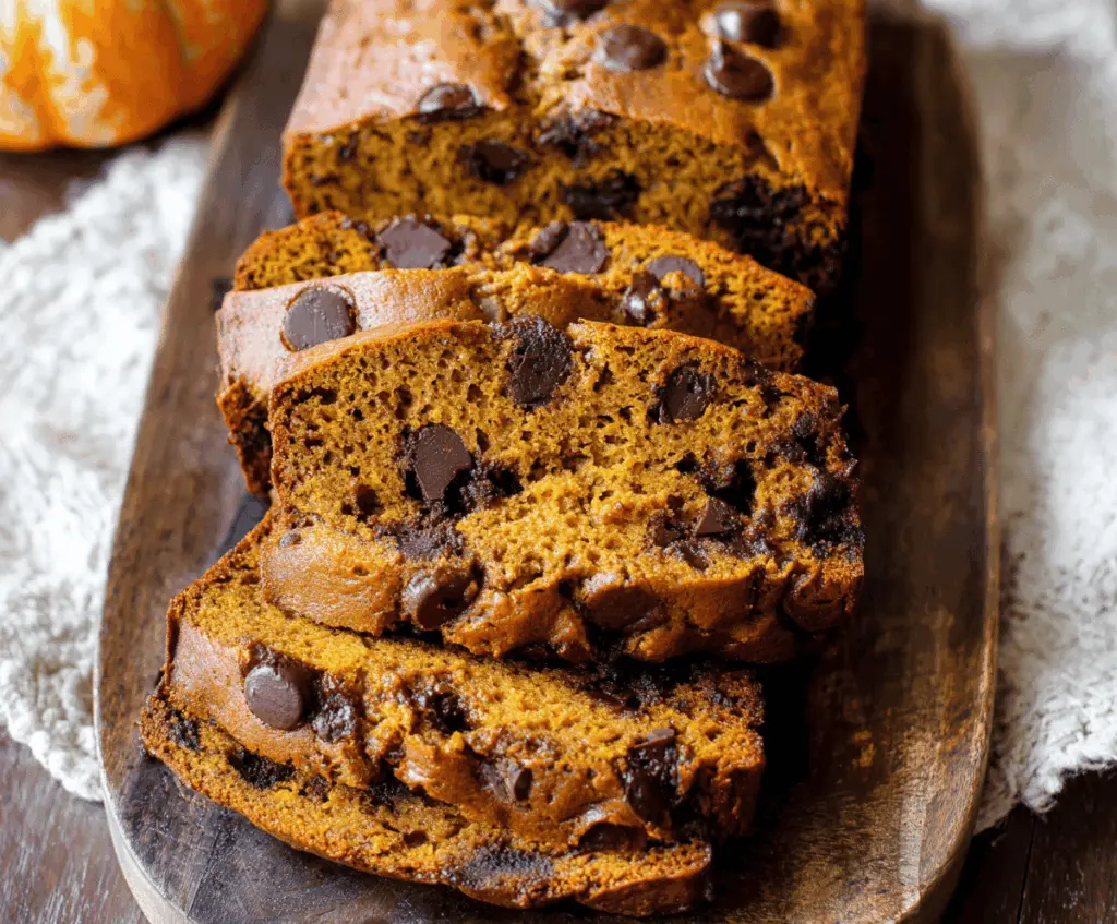Pumpkin Chocolate Chip Bread