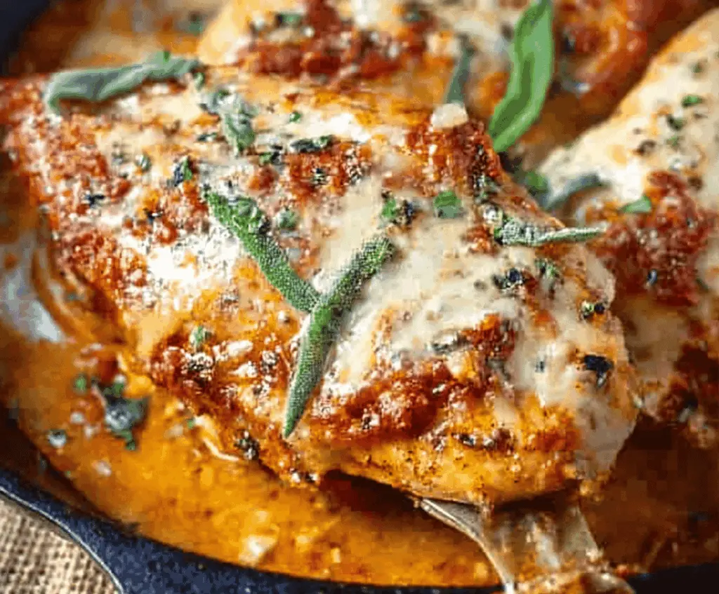 Pumpkin Parmesan Chicken Skillet