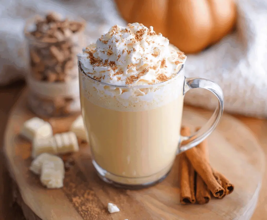 Pumpkin Spice White Hot Chocolate