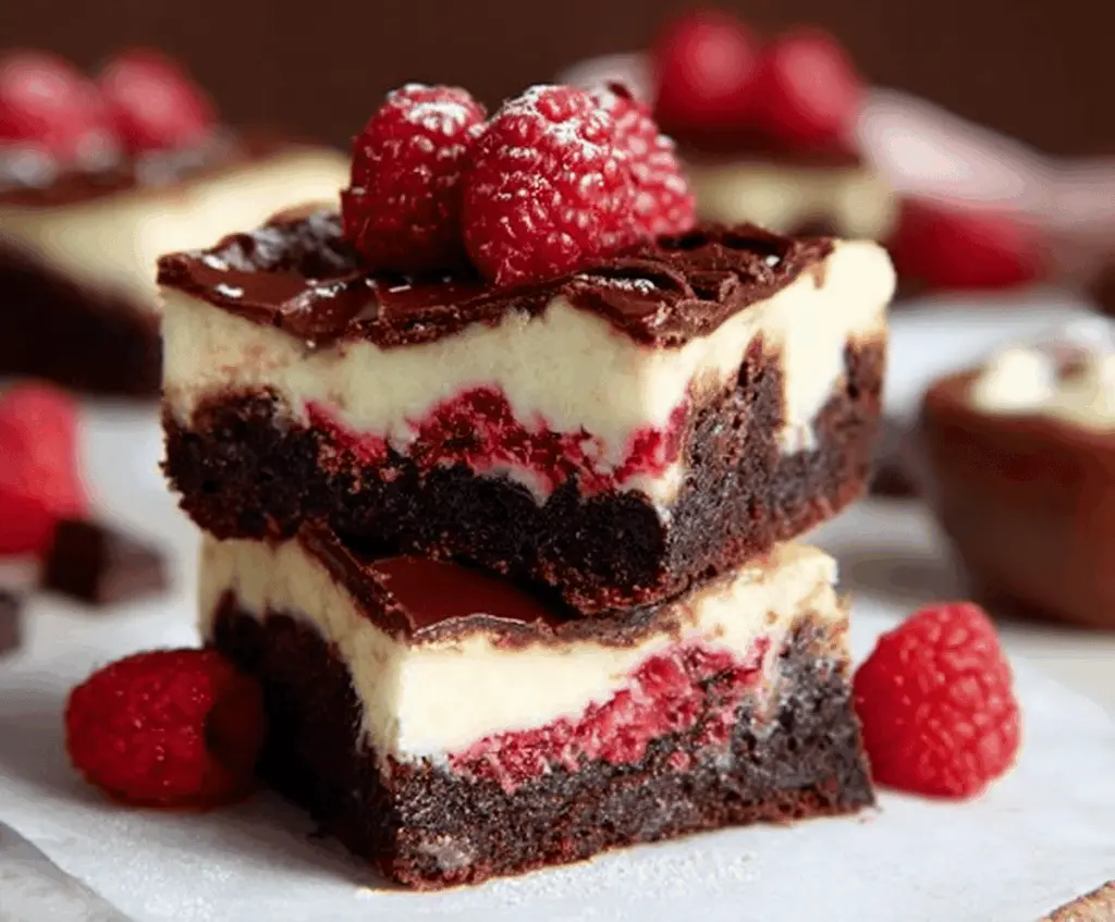 Raspberry Brownie Cheesecake Recipe