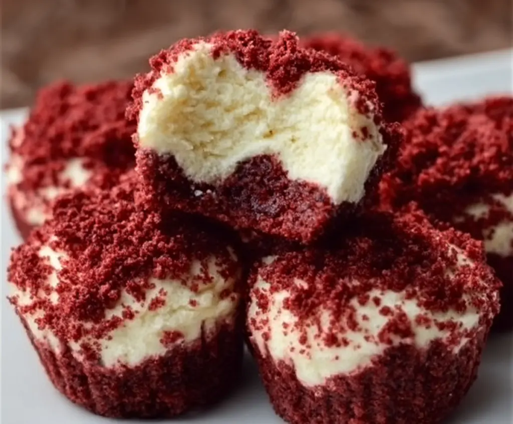 Red Velvet Cheesecake Bites