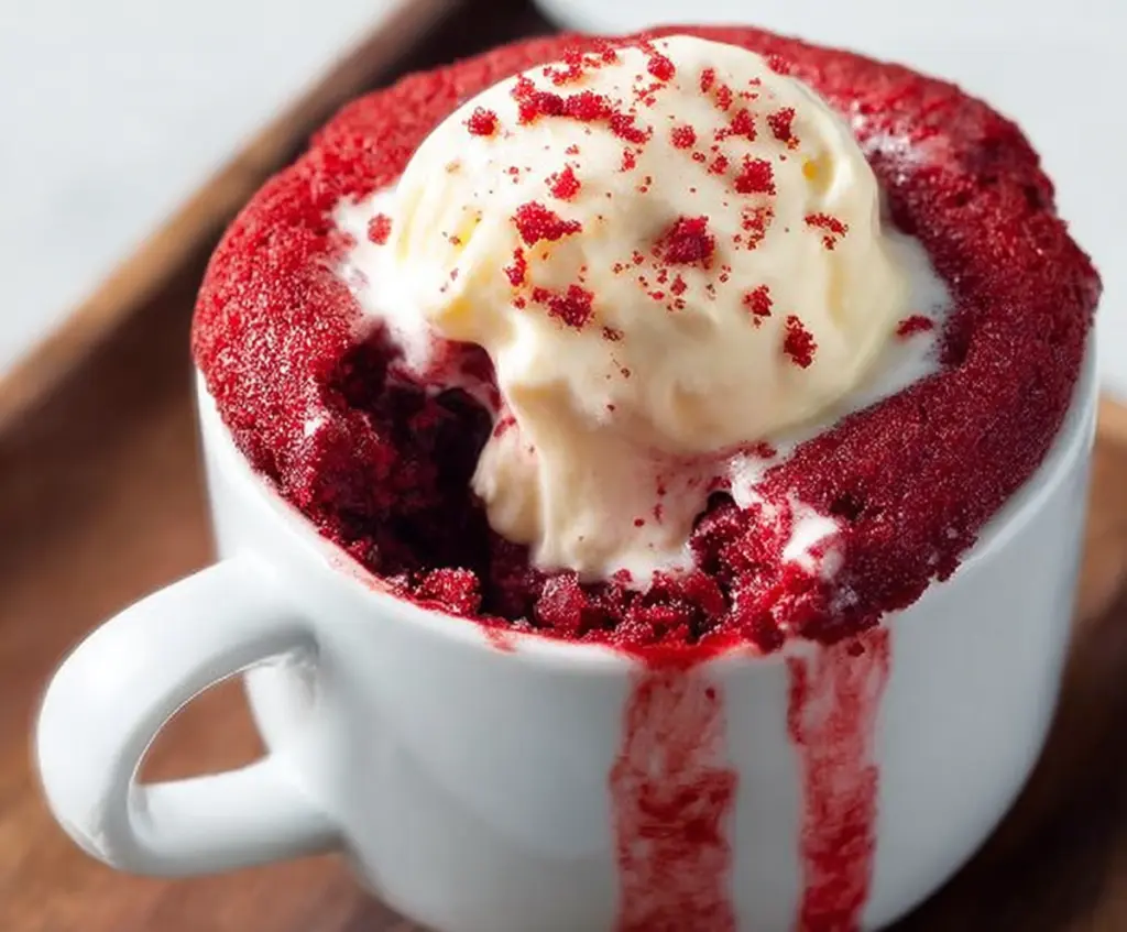 Red Velvet Mug Cake