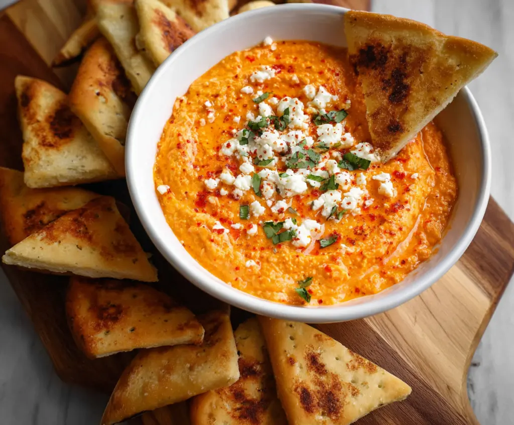 Roasted Red Pepper and Feta Dip