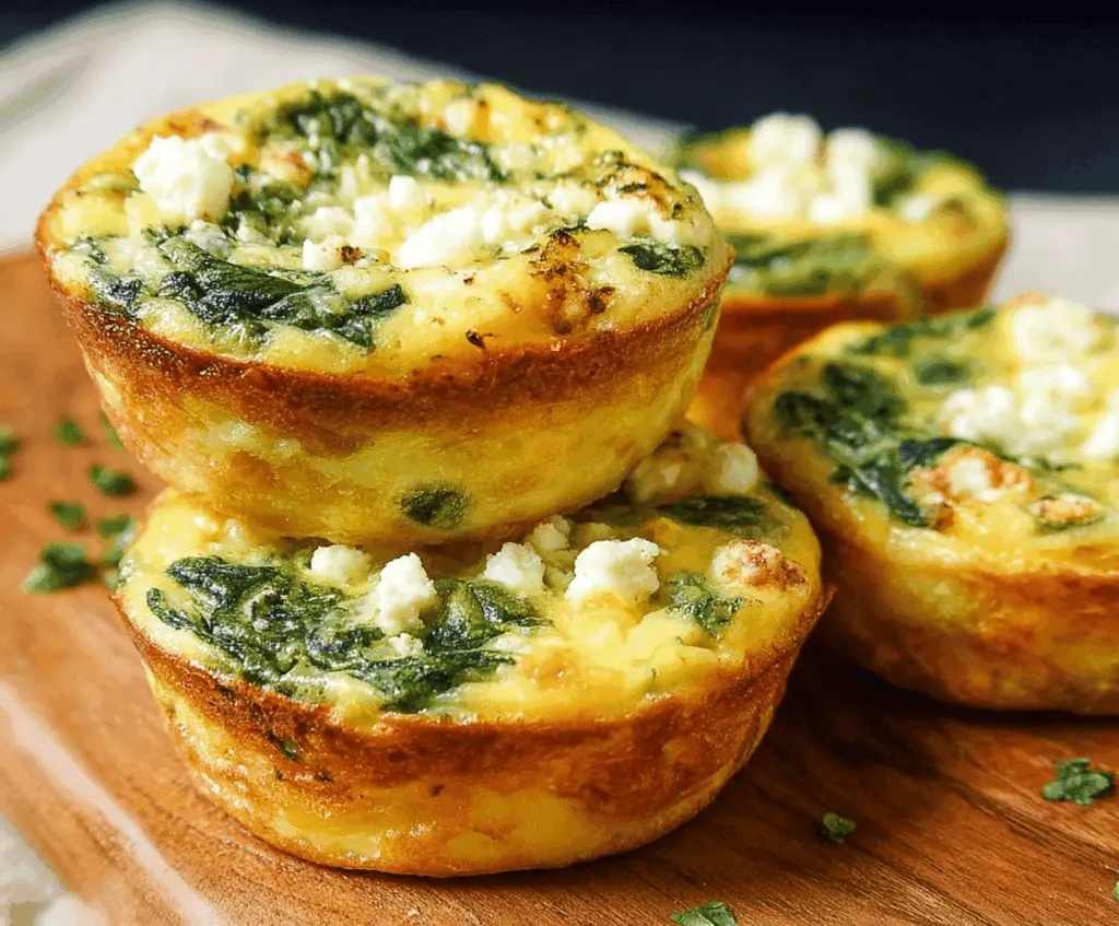 Savory Spinach and Feta Egg Muffins
