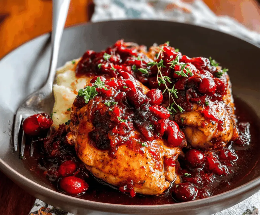 Slow Cooker Cranberry Chicken