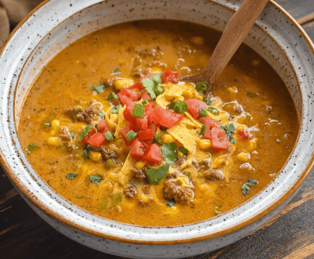 Slow Cooker Nacho Soup