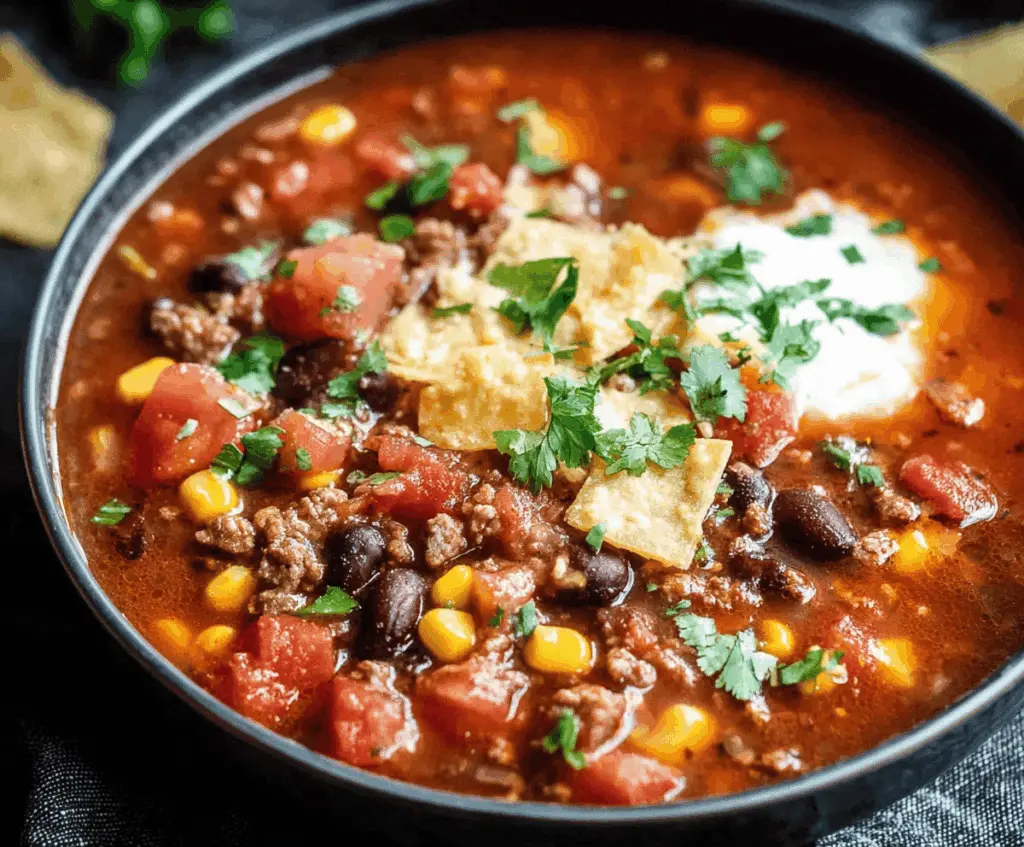 Slow Cooker Taco Soup