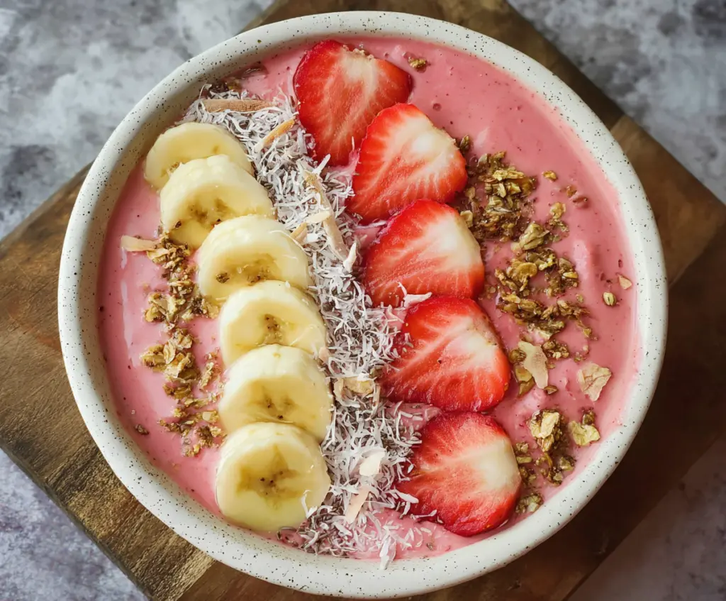 Strawberry Banana Smoothie Bowl