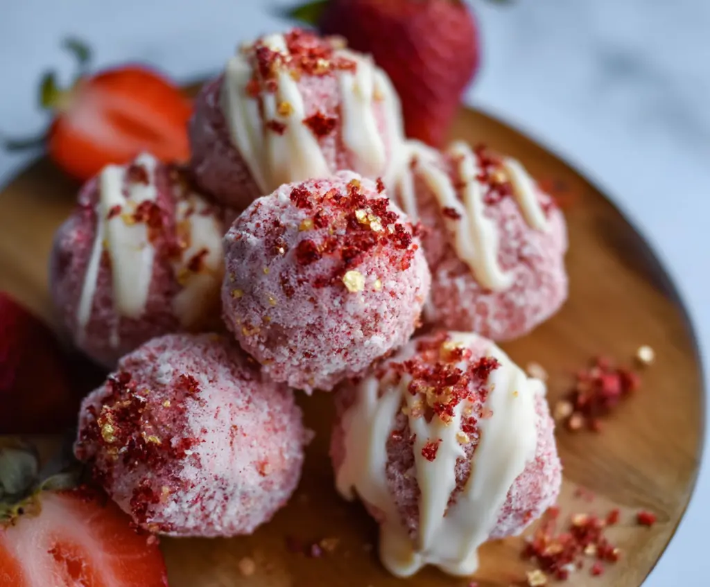 Strawberry Cheesecake Truffle Balls