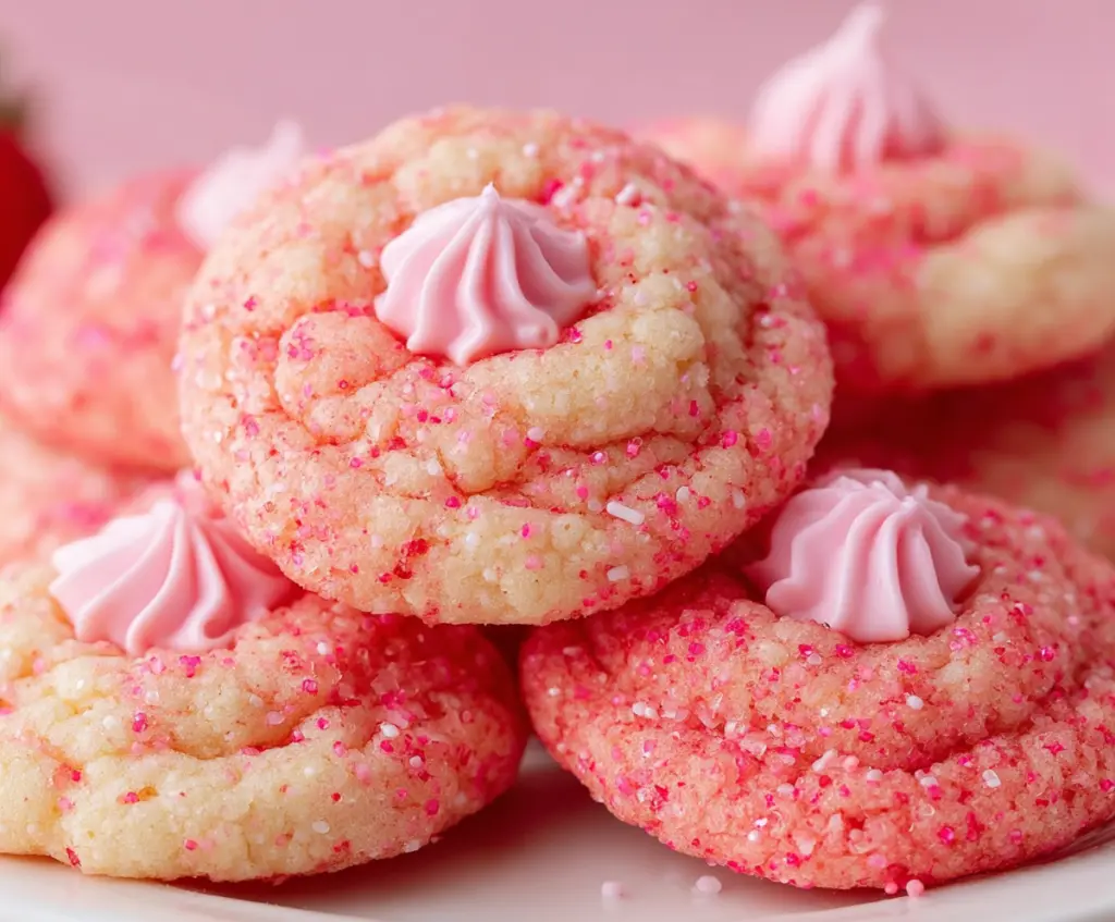 Strawberry Kiss Cookies