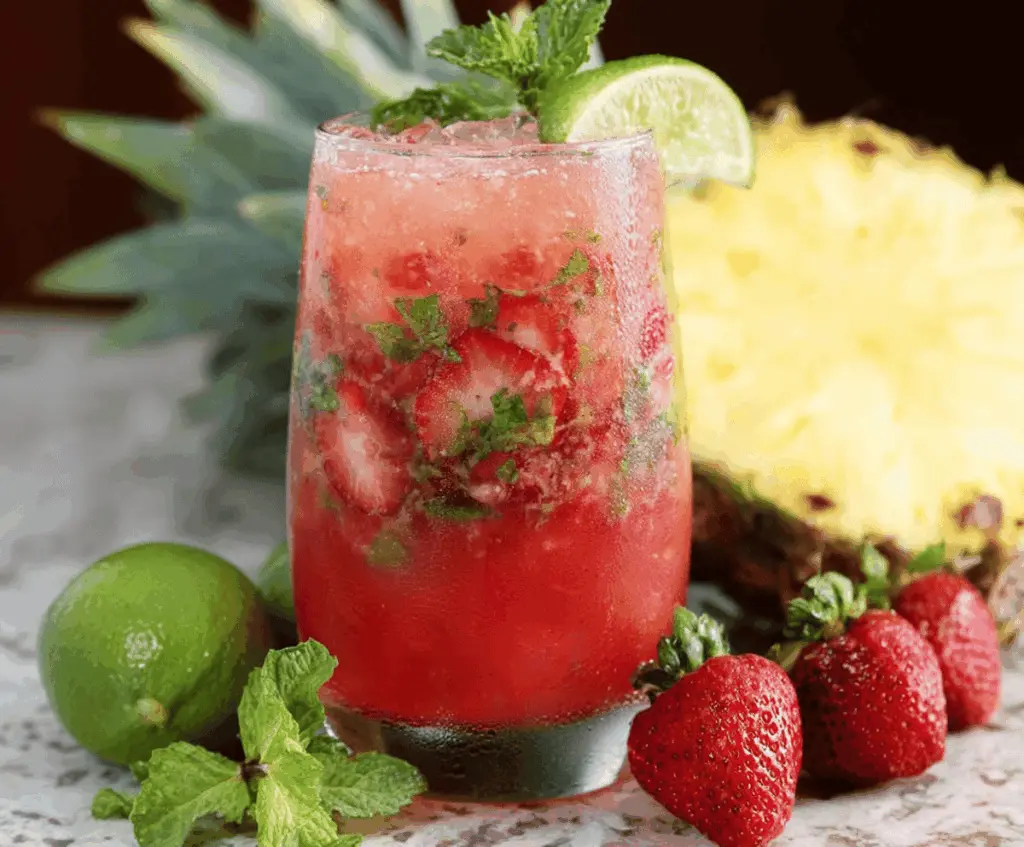 Strawberry Pineapple Mojito