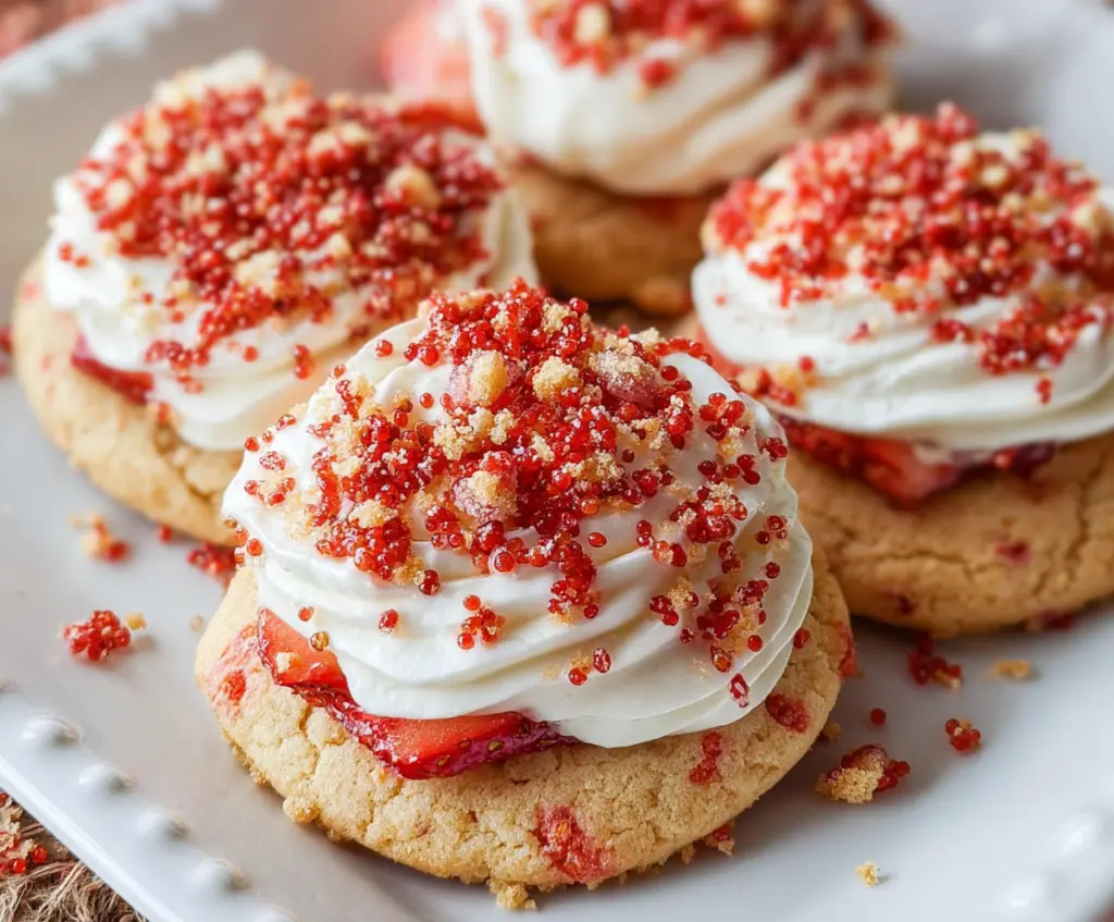 Strawberry Shortcake Cookies