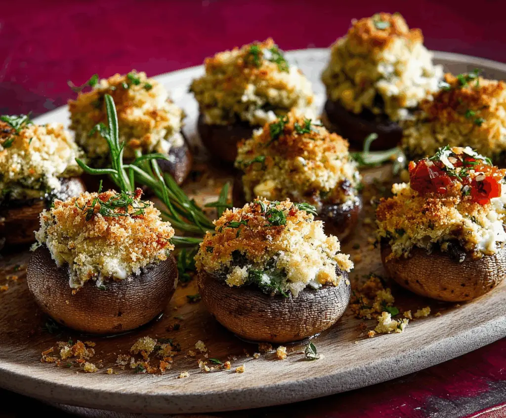 Stuffed Mushroom Caps