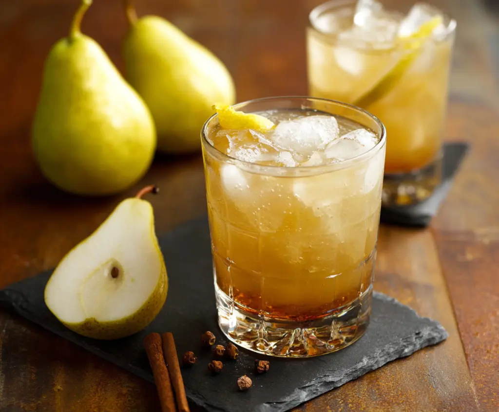 Vanilla Pear Bourbon Cocktail