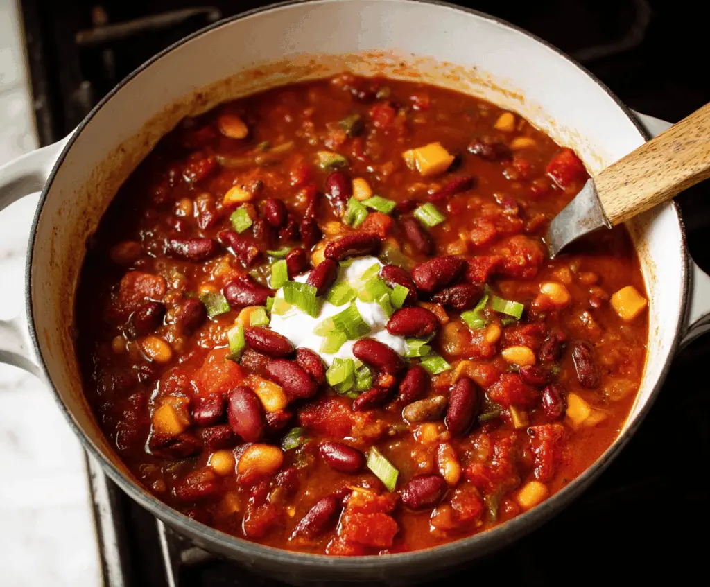 Vegetarian Three-Bean Chili